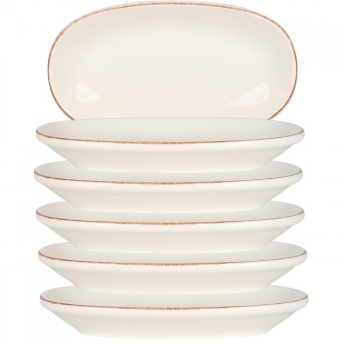 Farfurie ovala portelan BONNA RETRO 19x11cm (E100 GRM 19OKY)