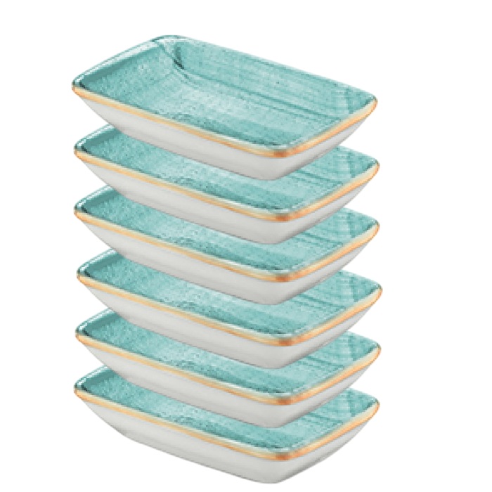 Farfurie dreptunghiulara din portelan BONNA AQUA 15x9cm (AAQ MOV 16DKY)