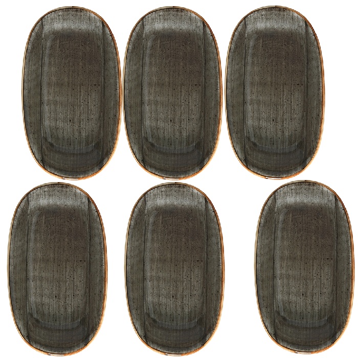 Farfurie ovala din portelan BONNA SPACE 19x11cm (ASC GRM 19OKY)