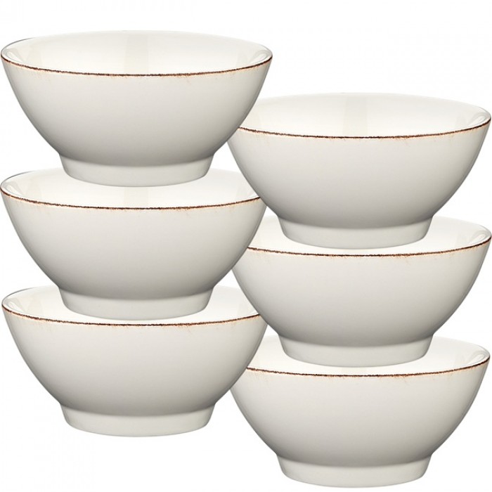 Bol portelan BONNA RETRO cu canturi armate 14cm 450ml (E100 RIT 14AKS)