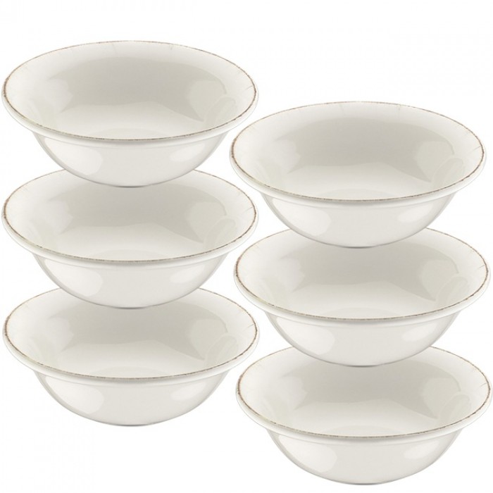 Bol portelan cu canturi armate BONNA RETRO 16cm 400ml (E100 GRM 16KS)