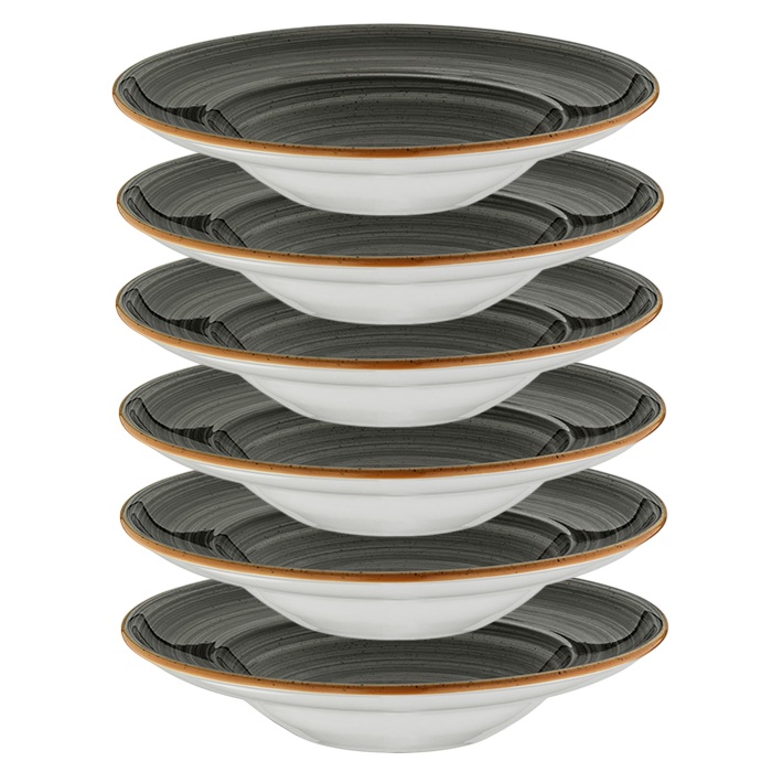 Farfurie GOURMET din portelan BONNA SPACE 27cm adanca (ASC GRM 27CK)