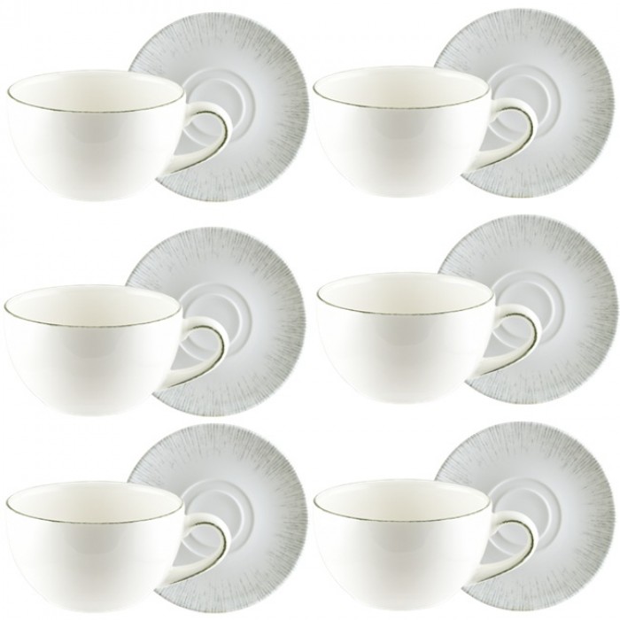 Ceasca ceai 230ml cu farfurioara 16cm BONNA IRIS (IRS GRM 04CT / E103 RIT 01CF)