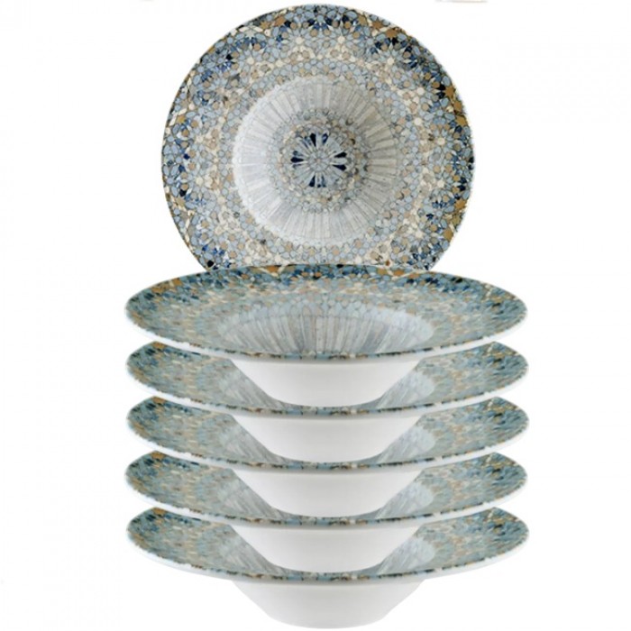 Farfurie paste BONNA LUCA MOSAIC 28cm 400ml din portelan (S-MT-LUCMZ BNC 28CK)