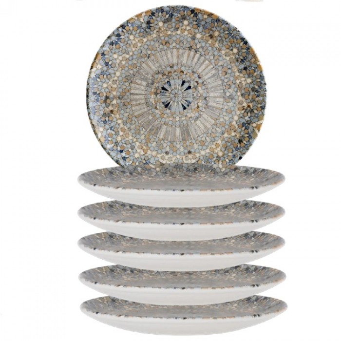 Farfurie BONNA LUCA MOSAIC 25cm din portelan (S-MT-LUCMZ GRM 25DZ)