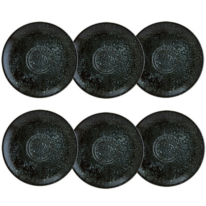 Farfurie suport ceasca BONNA COSMOS BLACK 12cm (COSBL GRM 02KT)