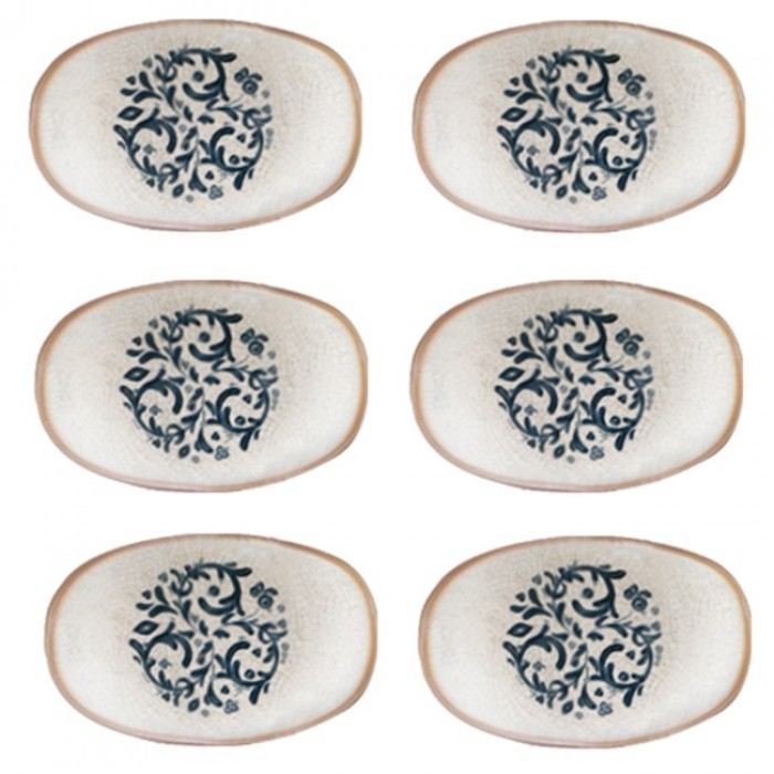 Farfurie ovala BONNA VIENTO 19x11cm din portelan (S-MT-VIEGRM19OKY)