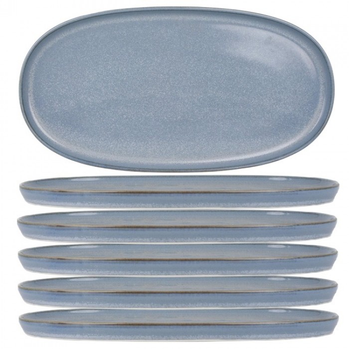 Platou oval din portelan BONNA SKY, 30x16cm, albastru (SKY HYG 30OV)