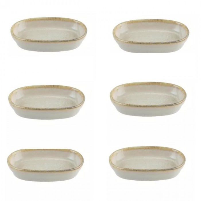 Farfurie ovala portelan BONNA SAND 10cm (SAN HYG 10OV)