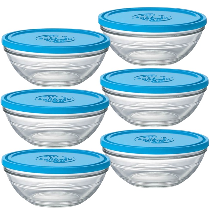 Caserola rotunda cu capac DURALEX seria LYS STACKABLE 20,5cm 159cl MN010227