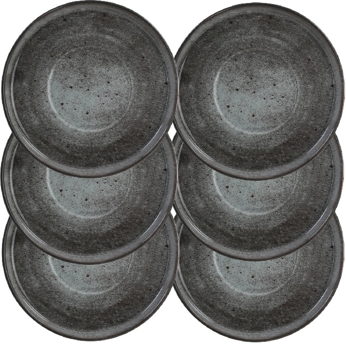 Farfurioara ceramica D14cm pentru ceasca CULINARO HOME, gri