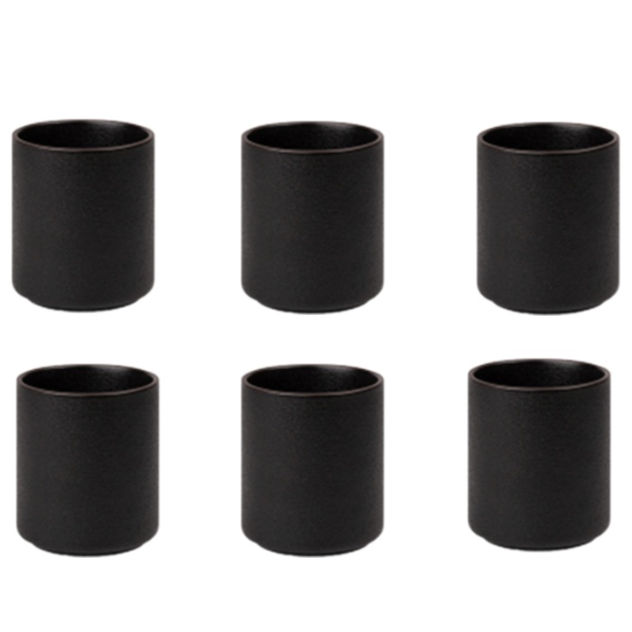 Cupa ceramica CULINARO BLACK CERAMIC, D6,5xh7,5cm, neagra