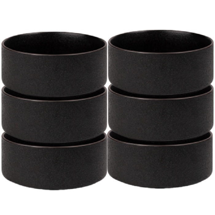 Bol ceramic CULINARO BLACK CERAMIC, D15xh6cm, negru