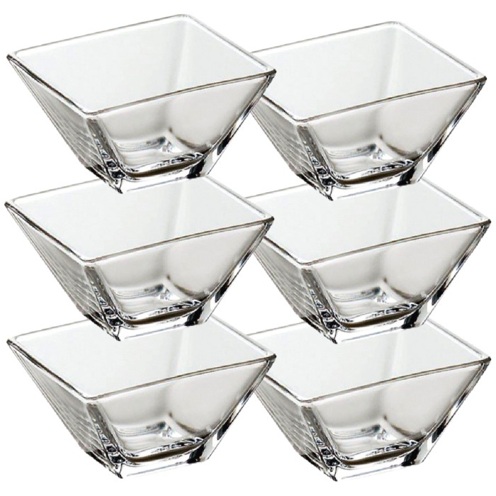 Bol patrat sticla temperata VIDIVI TORCELLO 720ml 14x14xh8cm