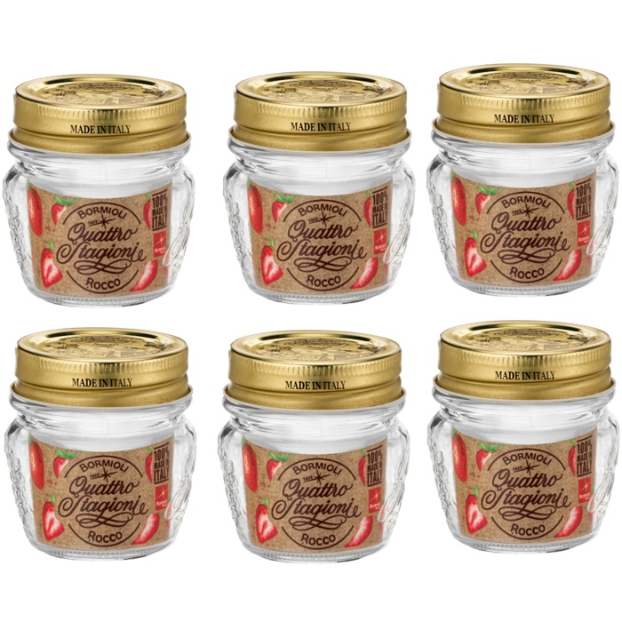 Borcan sticla cu capac BORMIOLI QUATTRO STAGIONI 110ml (3.57766)