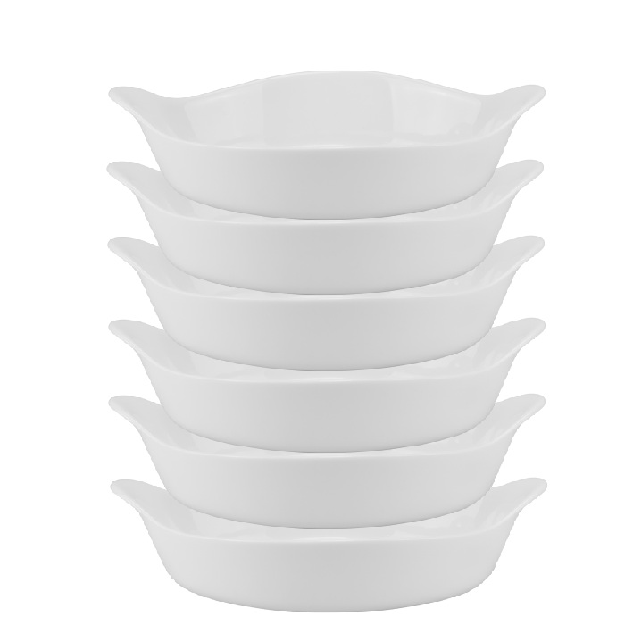 Tava cuptor ovala din sticla opal MARINEX OPALINE, 600ml, 24,5x15xh5,98cm