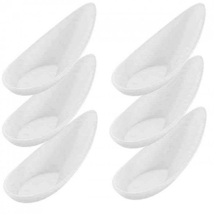 Lingura melamina pentru gustari, RAKI, 18ml, 11x4,3xh4cm, alb