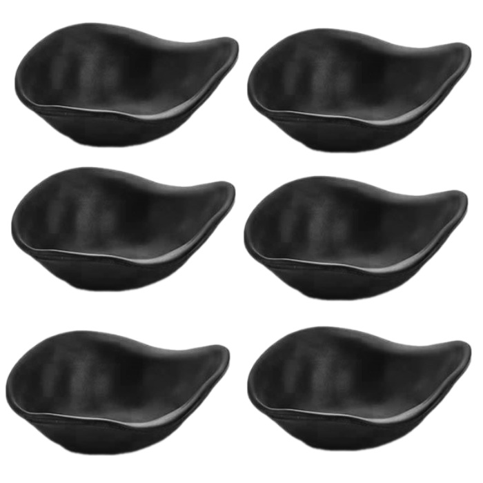 Bol servire melamina RAKI, 15x13xh4,9cm, 170ml, negru