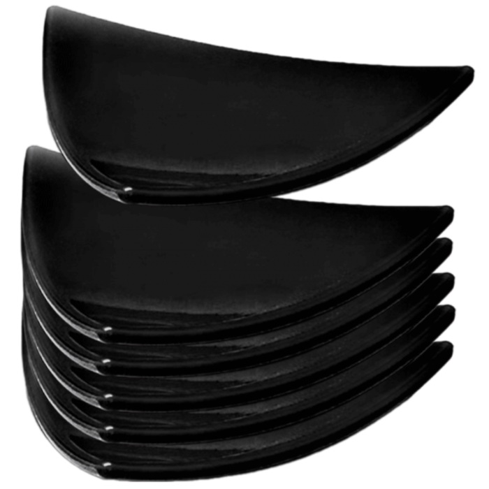 Farfurie melamina triunghi RAKI, 10,5x10,5xh1cm, neagra