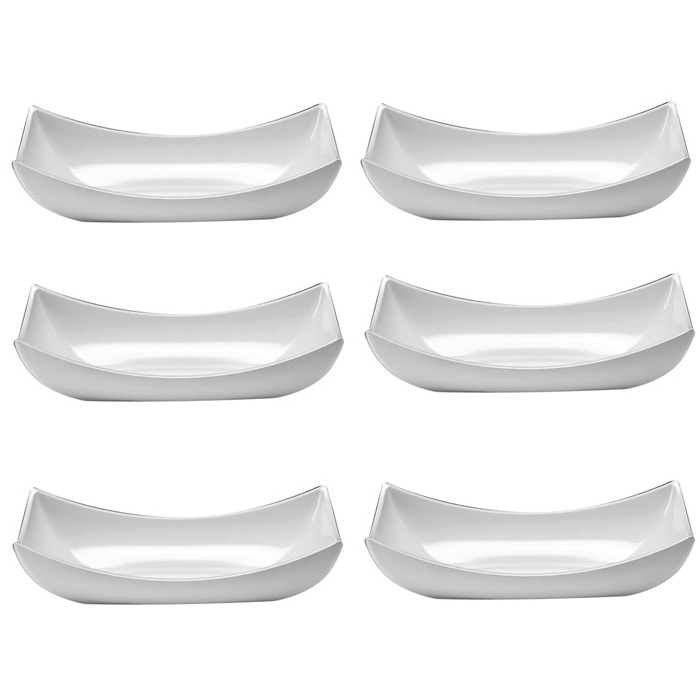 Bol dreptunghiular RAKI, 14x6,5xh4cm, alb