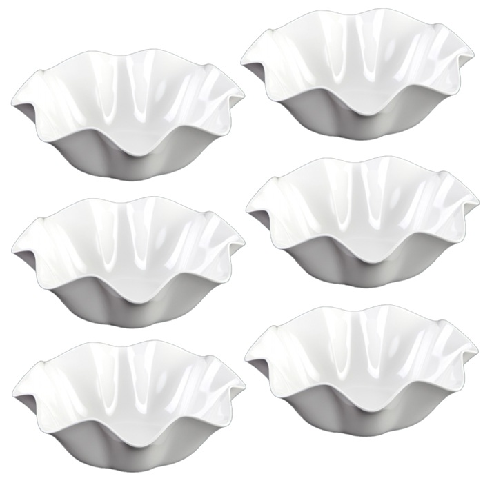 Bol melamina RAKI ROSA, D20xH8cm, 750ml, alb