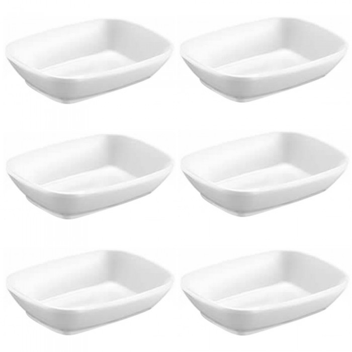 Bol oval melamina RAKI, 12x9xh3cm, alb