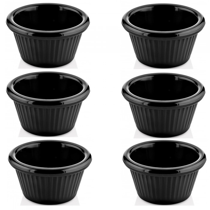 Bol melamina RAKI, D7xh4cm, 60ml, negru