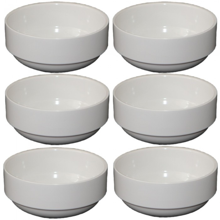 Bol joker melamina suprapozabil RAKI, D6xh2,6cm, 45ml, alb