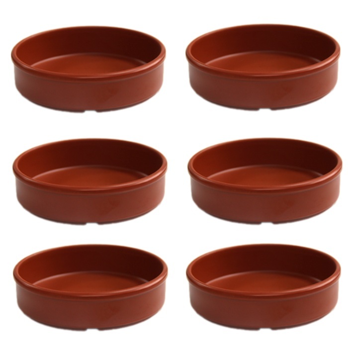 Bol tapas, servire aperitive, RAKI, D12xh3cm melamina maro