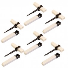 Set 6 tirbusoane cu desfacator sticle RAKI, 10,2cm, din plastic