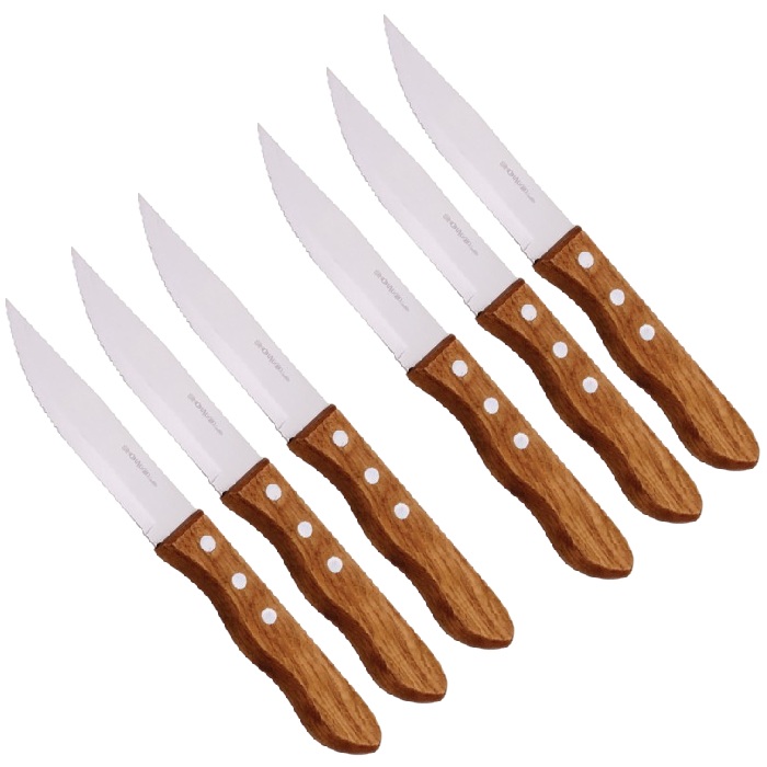 Cutit friptura,steac 12cm SIMONAGGIO CHURRASCO cu maner lemn MN015532