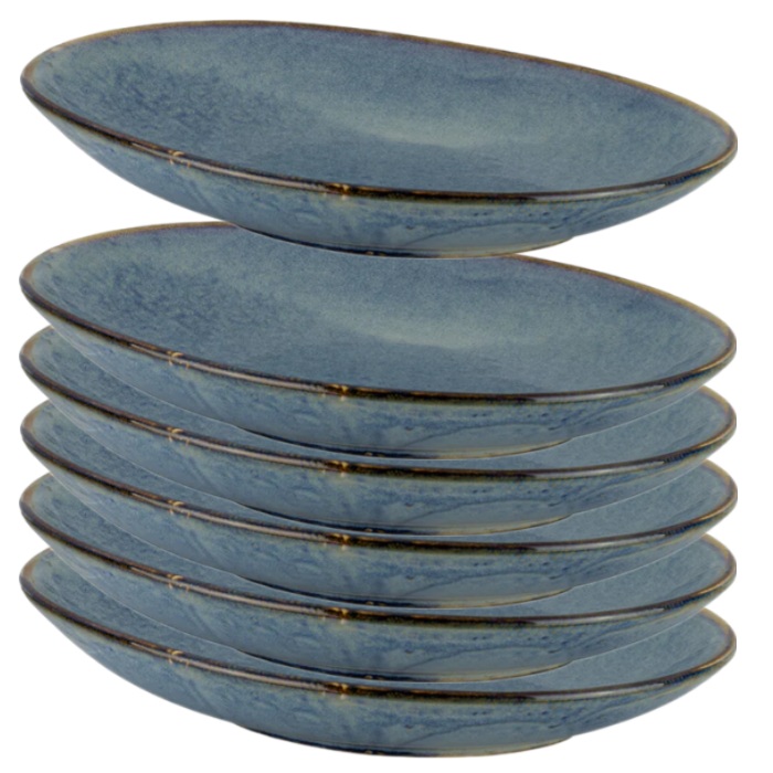 CULINARO LAGUNA Platou adanc oval 30cm din portelan