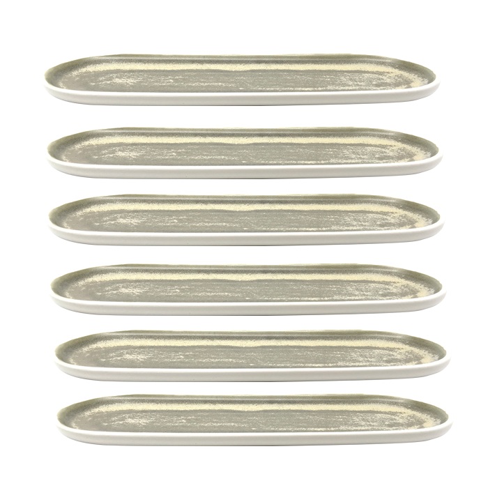 CULINARO IVY WHITE Platou portelan 30x10x2cm