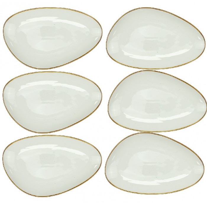 Farfurie intinsa portelan triunghiulara CULINARO ARIZONA GLISS, 23x13xh2cm