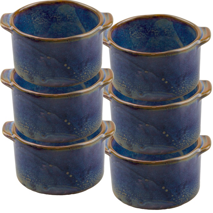 Bol ramekin cu manere, portelan CULINARO LAGUNA 11cm 150ml