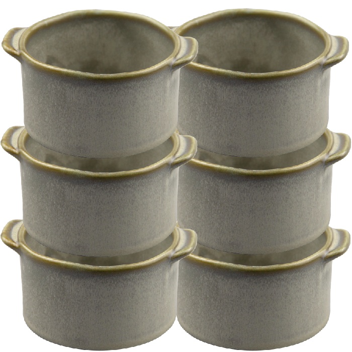 Bol ramekin cu manere, portelan CULINARO IVY 11cm 150ml