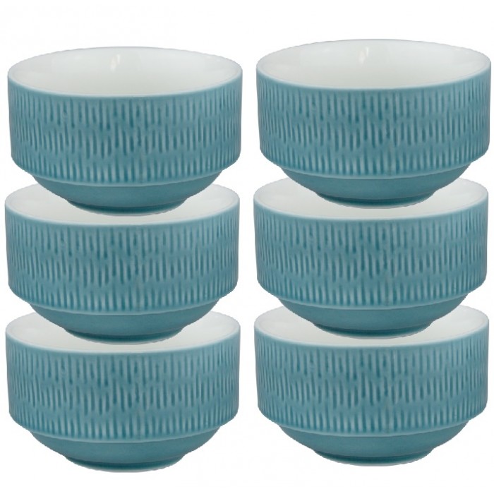 Bol din portelan HELLA LIGHT SUMMER BLUE D10cm, 300ml