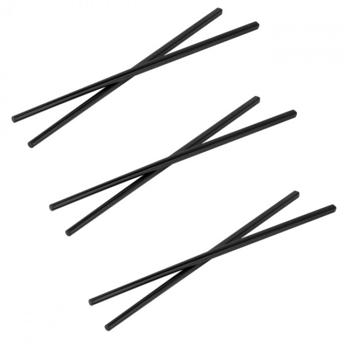 Betisoare chinezesti din melamina RAKI SHIBUI, 27cm, negre, 1 pereche