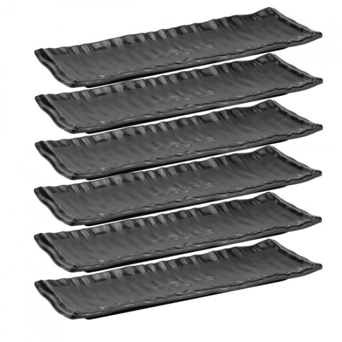 Farfurie, platou pentru sushi dreptunghiular RAKI SHIBUI, 33x10xh2,4cm, melamina