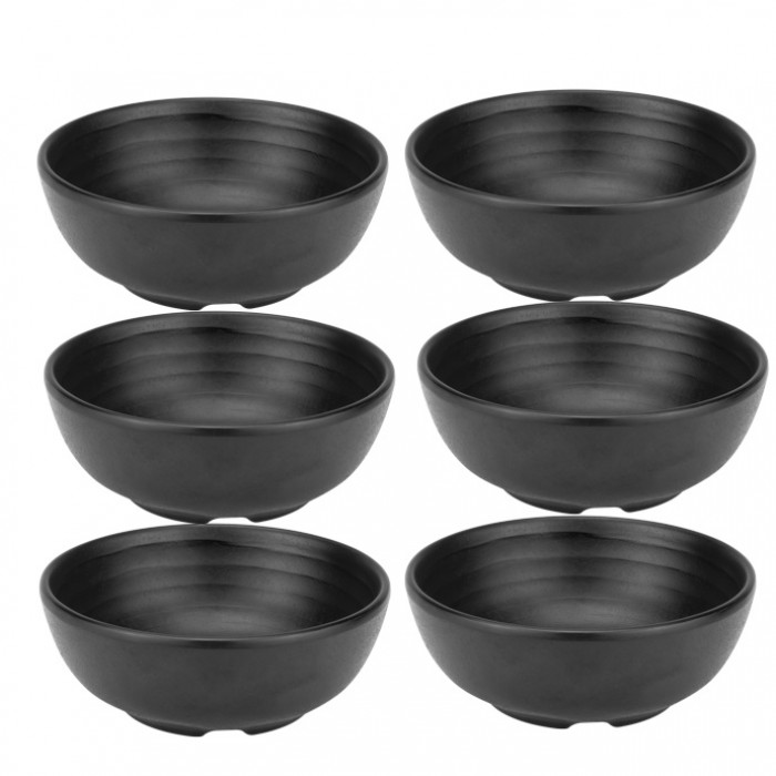 Bol melamina RAKI SHIBUI, 5cm, negru