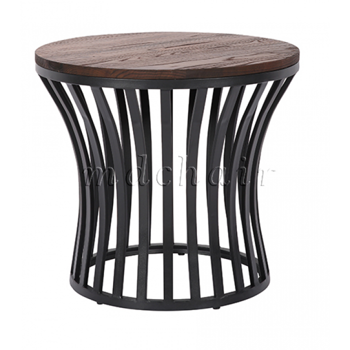 Masuta cafea  din metal si lemn RAKI 56xh51cm