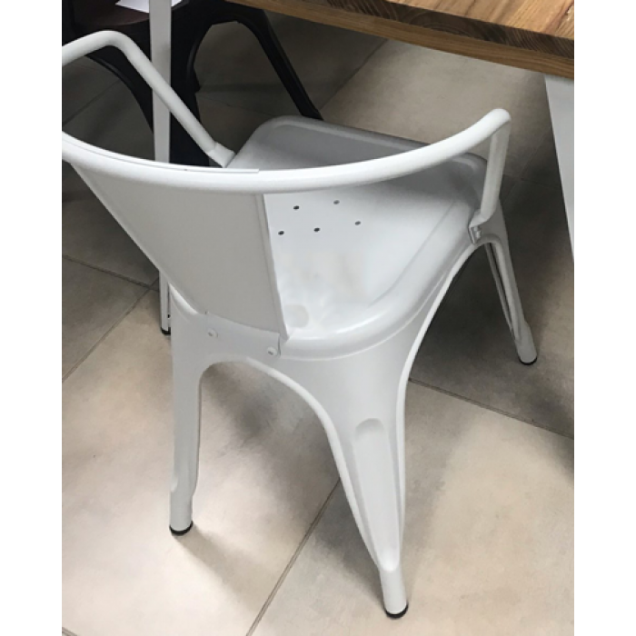 Scaun metalic RAKI RETRO 48x51x74cm WHITE