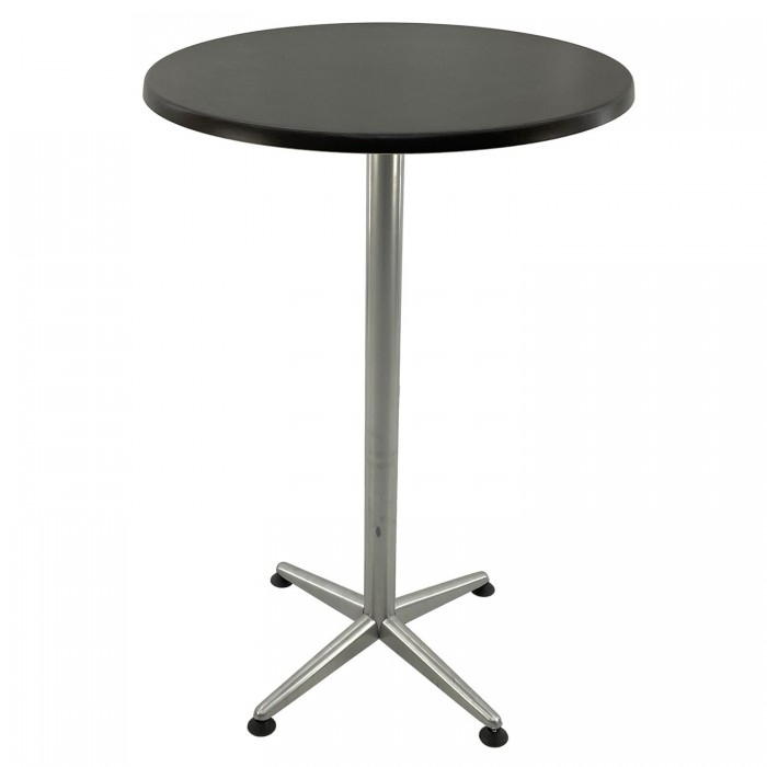 Masa inalta bar 70xh107cm Raki New Wenge blat werzalit si picior metalic clasic gri h105