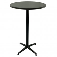 Masa inalta bar 70xh107cm Raki New Wenge blat werzalit si picior metalic clasic negru h105