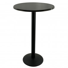 Masa inalta bar 70xh112cm Raki New Wenge blat werzalit si picior metalic negru 43xh110cm