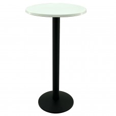 Masa rotunda inalta pentru bar 60xh112cm Raki Uni Art blat werzalit si picior metalic negru 43xh110cm
