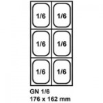 GN 1/6 - 176x162 mm