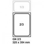 GN 2/3 - 354x325 mm