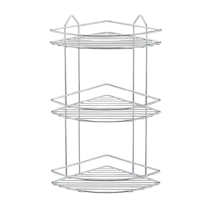 Coltar pentru baie cu 3 nivele 22x28xh52cm cromat