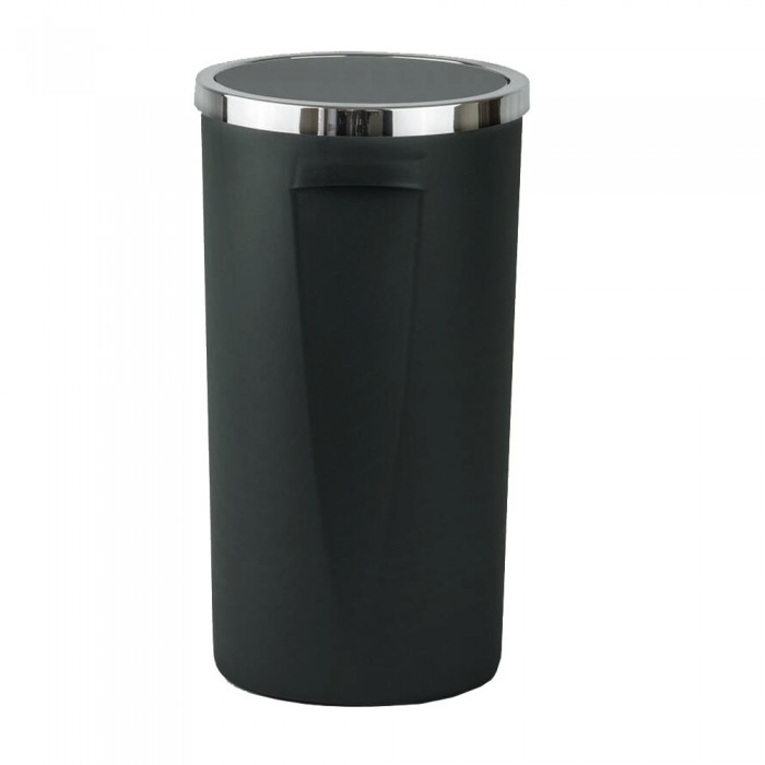 Cos de baie pentru rufe murdare Lenox 35litri,30xh56cm,negru